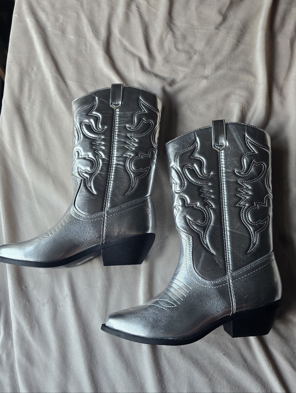 Silver Cowboy Western Boots